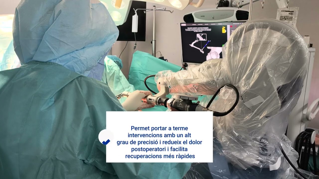 Tecnologia robòtica d’alta precisió a la cirurgia de pròtesis de maluc i genoll