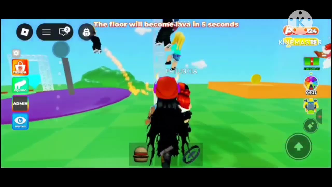Jugando el suelo es lava (me tarde 1 hora en editarlo😔)