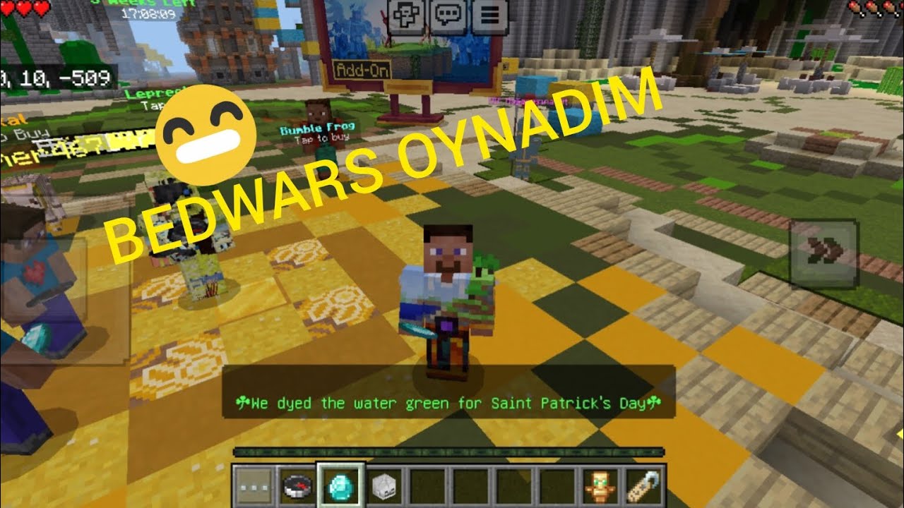 MİNECRAFT:BEDWARS OYNADIM.ÇOK GÜZELDİ