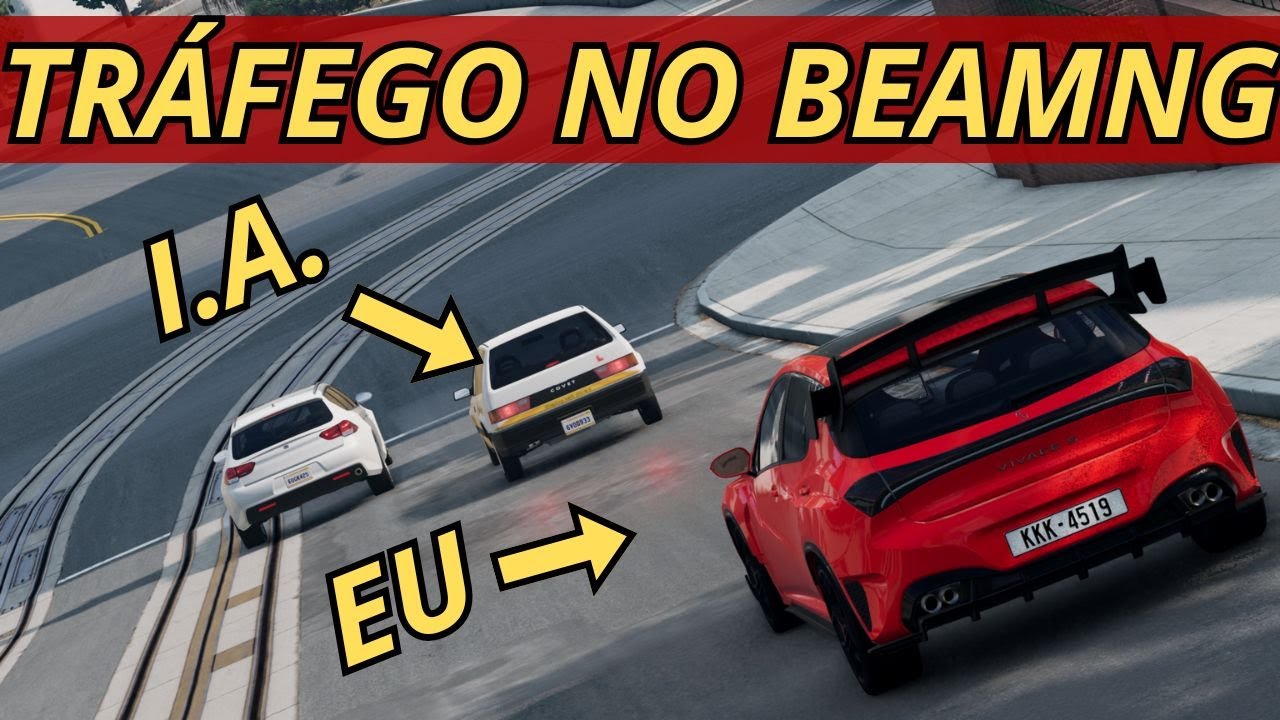 COMO COLOCAR TRÁFEGO - BEAMNG.DRIVE #20