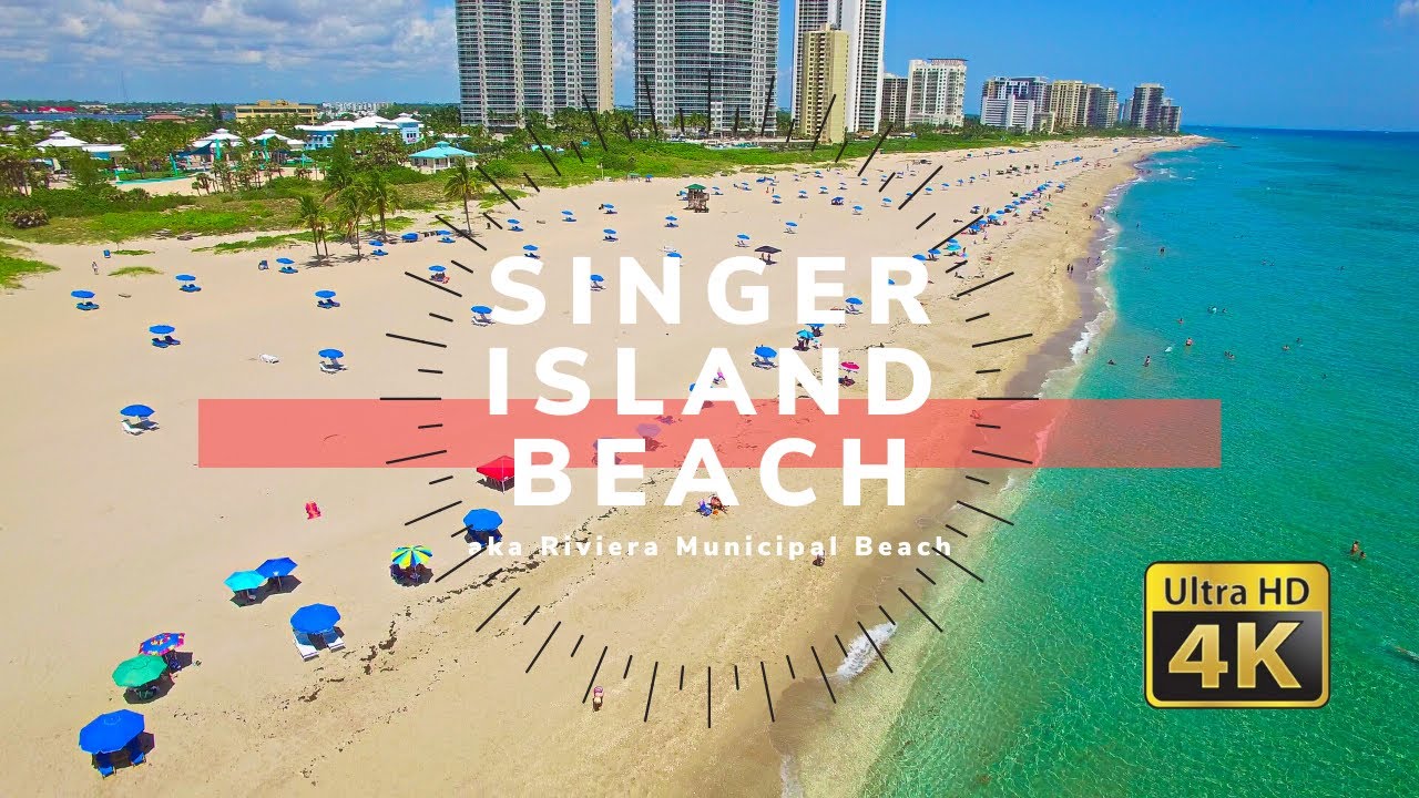 "Gorgeous" Singer Island Beach, Florida - Aerial footage [4K]