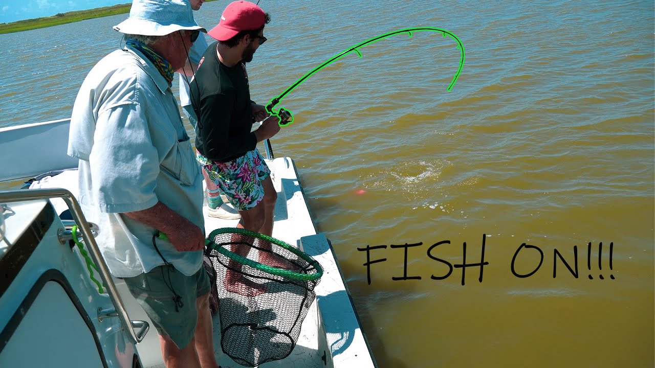 Flounder and Black drum in West Matagorda Bay (Catch and Cook)