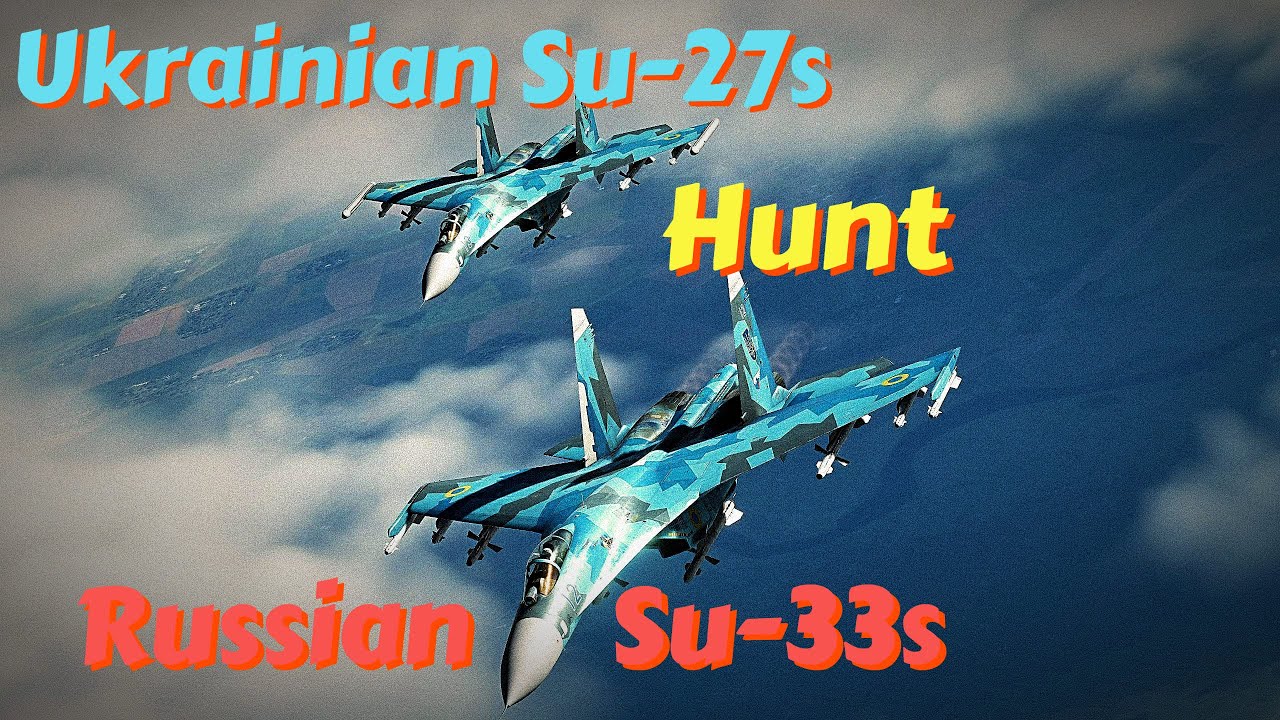 Ukrainian Jets Shoot Down Two Russian Su-33 Jets  | DCS World | Single Mission | BVR | WVR