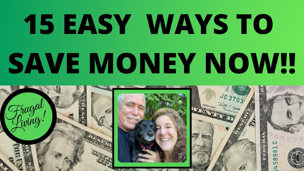 Learn 15 Creative Easy Ways To Save Money Now! Frugal Living!