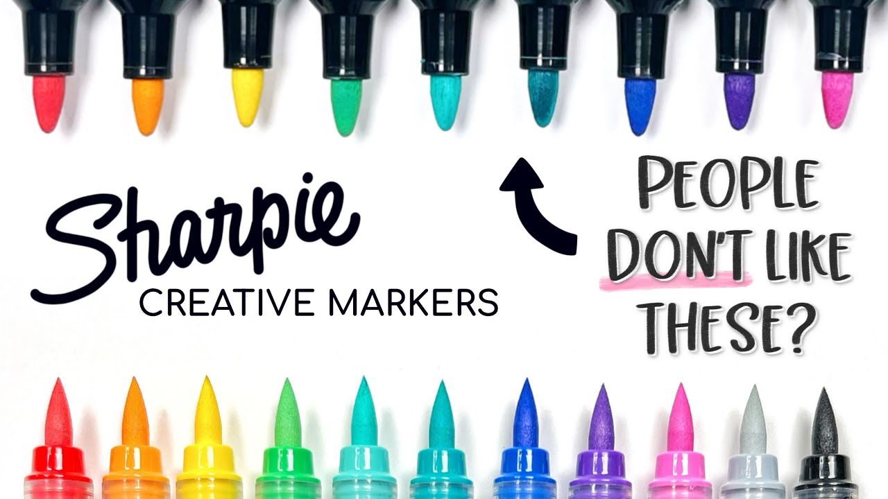Я не собиралась их пробовать... но теперь они мне нравятся (новые маркеры Sharpie Creative Bullet...