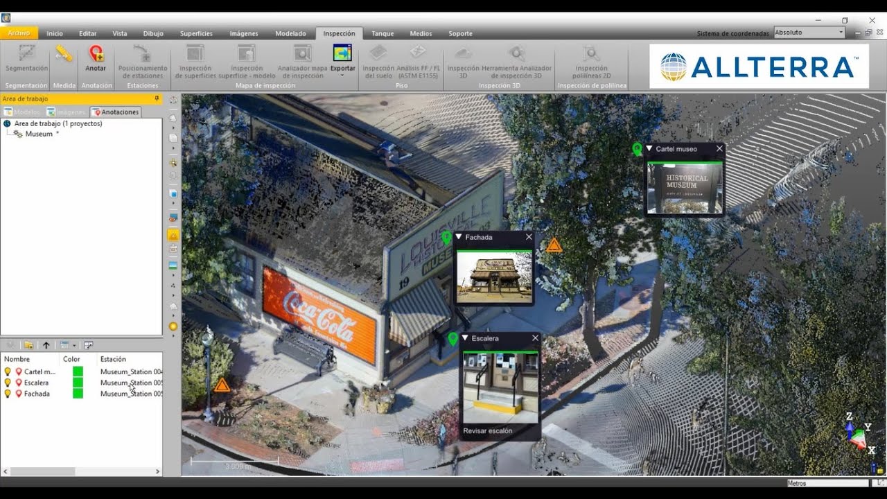 Trimble Real Works: Inspecciona (Nube de Puntos) Parte 3.