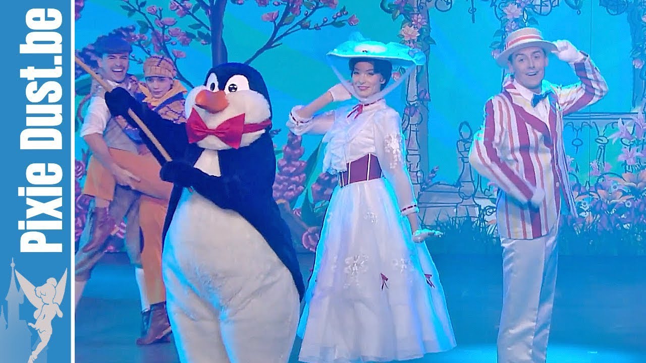 Supercalifragilisticexpialidocious with Mary Poppins at Disneyland Paris in Studio Theater AP show