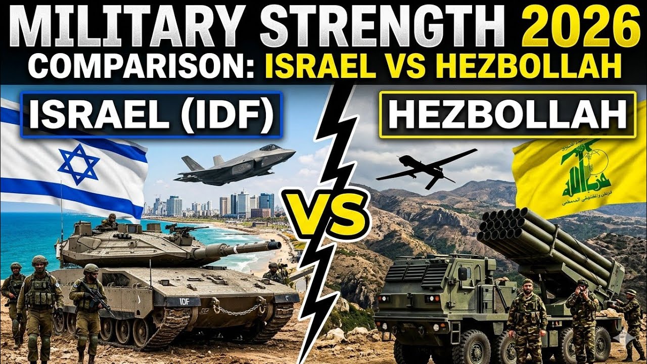 Israel vs Hezbollah Military Strength 2026 Comparison of Military Power Israel VS Hizbollah