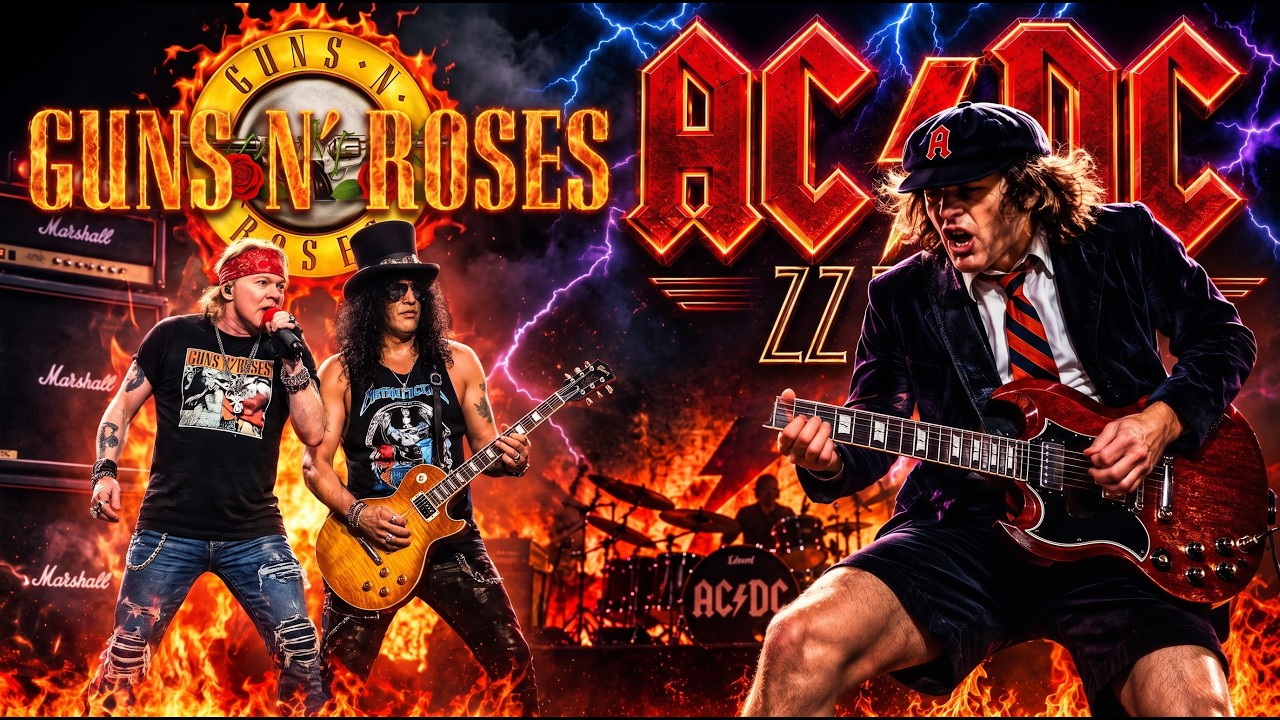 AC/DC, Led Zeppelin & Guns N' Roses &ndash; High Voltage Rock Machine | AI Mix