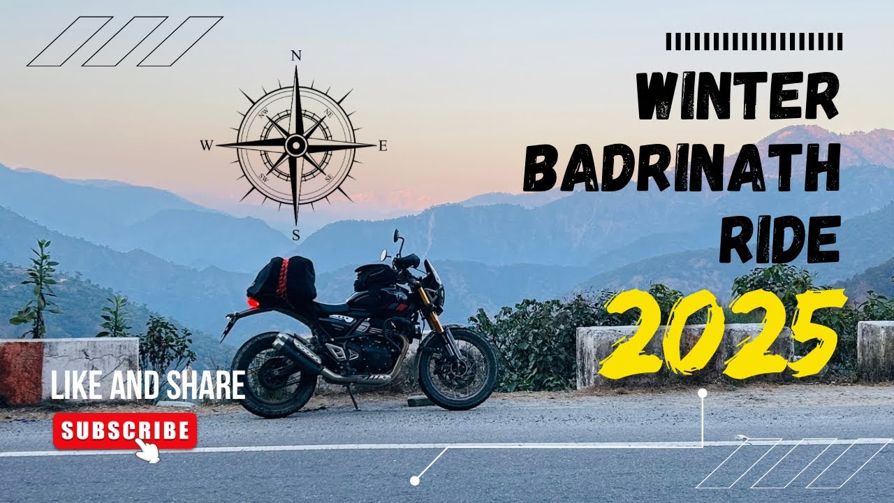 Badrinath To Delhi | 2025 Winter Badrinath Ride | Triumph Scrambler 400 XC | #winterride #triumph 