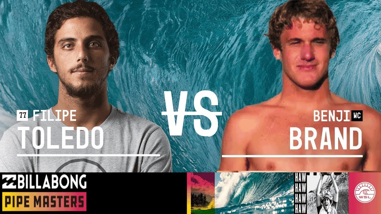 Filipe Toledo vs. Benji Brand - Round Two, Heat 1 - Billabong Pipe Masters 2018