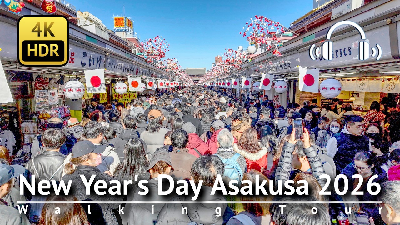 Don’t Go in the Afternoon! Get There Early | New Year’s Day Asakusa 2026