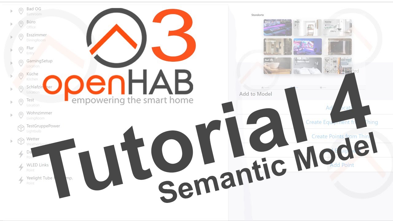 openHAB 3 | Tutorial 4 | Semantic Model | Installation & Setup Deutsch | OH3 | OPENHAB Videoreihe