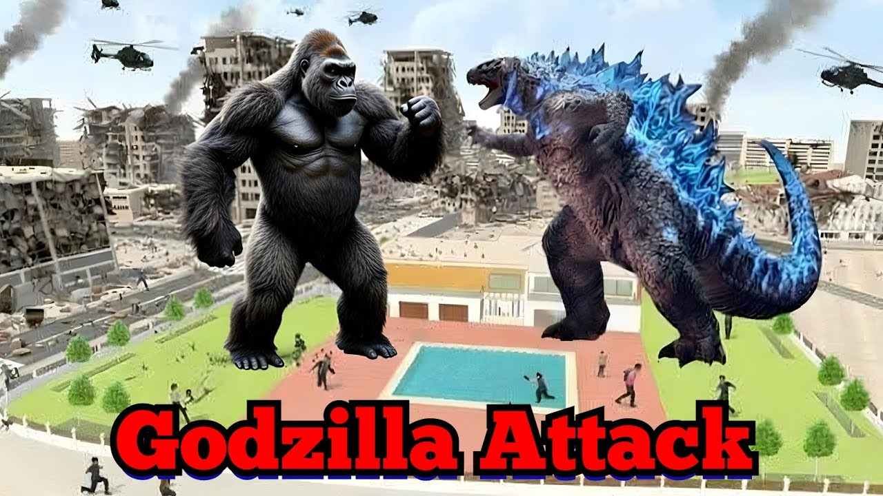 🤯 GODZILLA ATTACK | Indian Theft Aura Simulator. #indiantheftaurasimulator #mobilegaming 