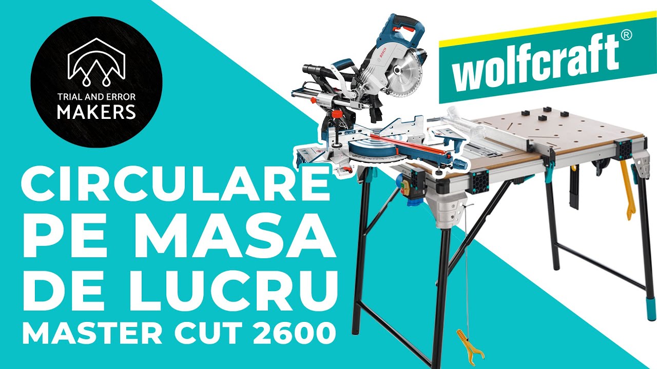 Functia fierastrau circular cu sina si circular stationar pe Master cut 2600