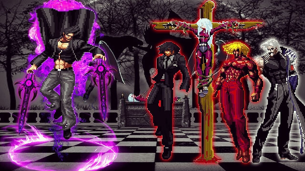 [KOF Mugen] Iori Yagami Fen LV 3 Vs Ultimate Bosses Team