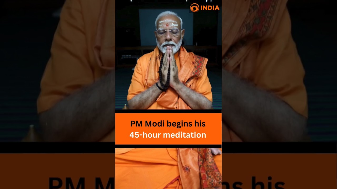 PM Modi begins his 45-hour meditation