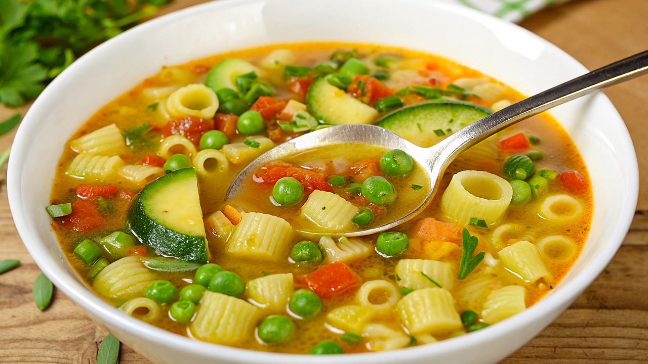 Bereiten Sie diese Gemüsesuppe zu, Ihr Magen wird es Ihnen danken!