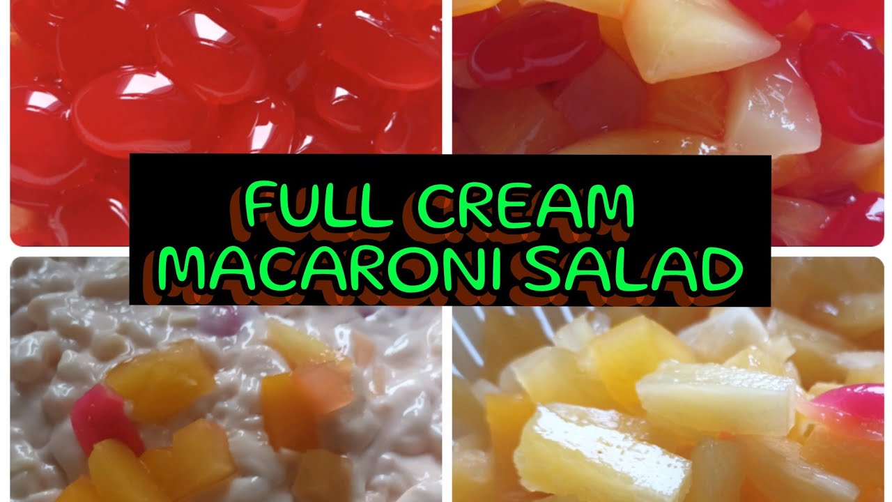 FULL CREAM MACARONI SALAD/@dhorsofwvlog119 #creamy #youtube #video #satisfying #viral #trending