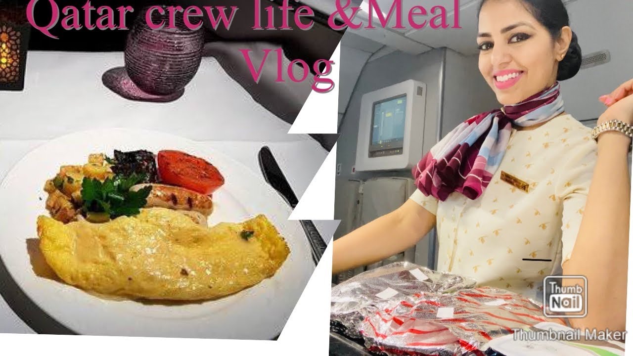 What Qatar airways cabin crew & Captain get to eat[Special meal]
