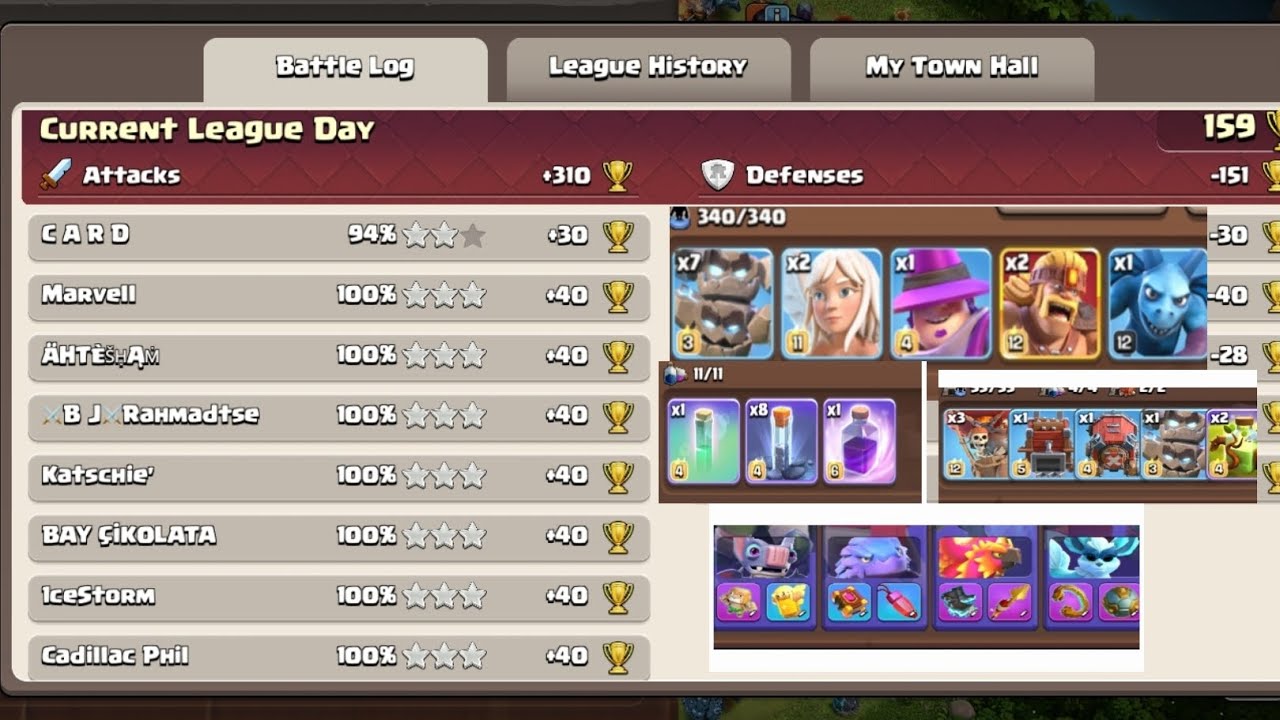 Legends League attack +310, meteor golem spam OP strategy 👺 