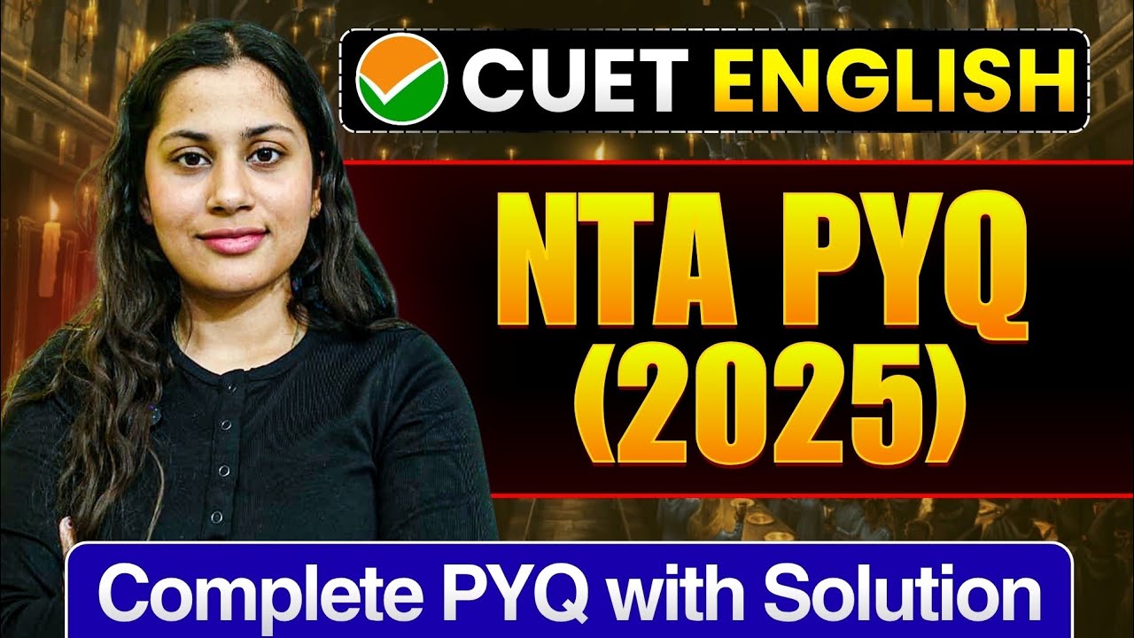 CUET 2026 English PYQ With Solution 🔥| CUET UG 2026 English Most Expected MCQs | PYQs Cuet English