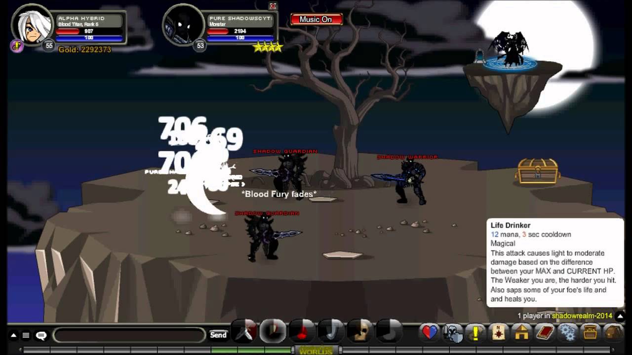 AQW Blood Titan Class Guide