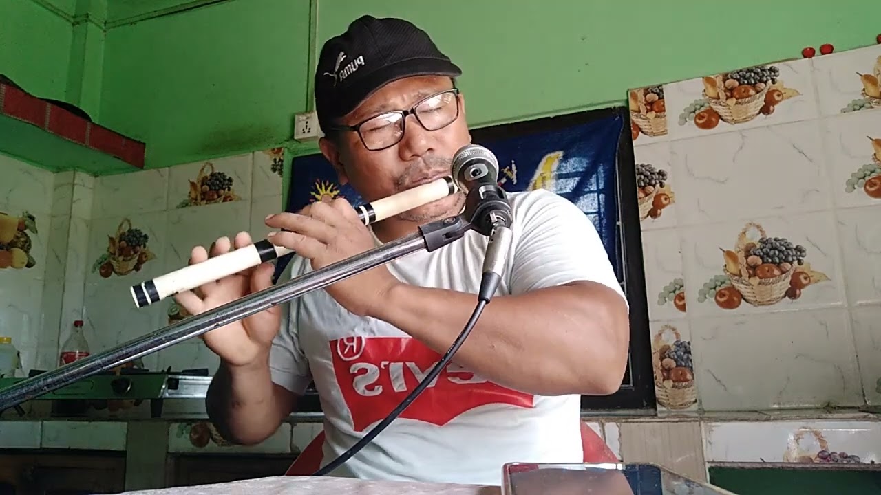 Mathi mathi sailungema, Kunti Moktan/ Shrawan Mukarung/Sila Bahadur Moktan. Flute cover song.