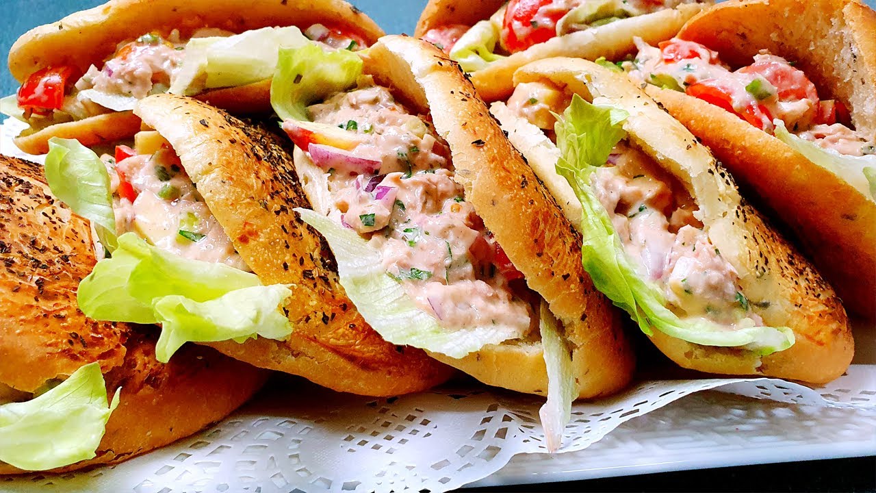 Broodjes gevuld met tonijnsalade ❤️❤️