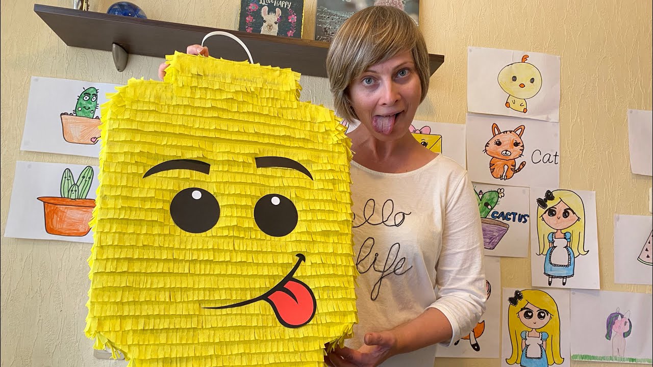 Piñata Lego MAN / Пиньята своими руками/ Пиньята ЛЕГО/como hacer una piñata