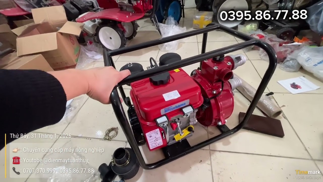 Bộ bơm Cứu Hoả mini chạy Diesel gia đình | Điện máy Tuấn Thuỳ