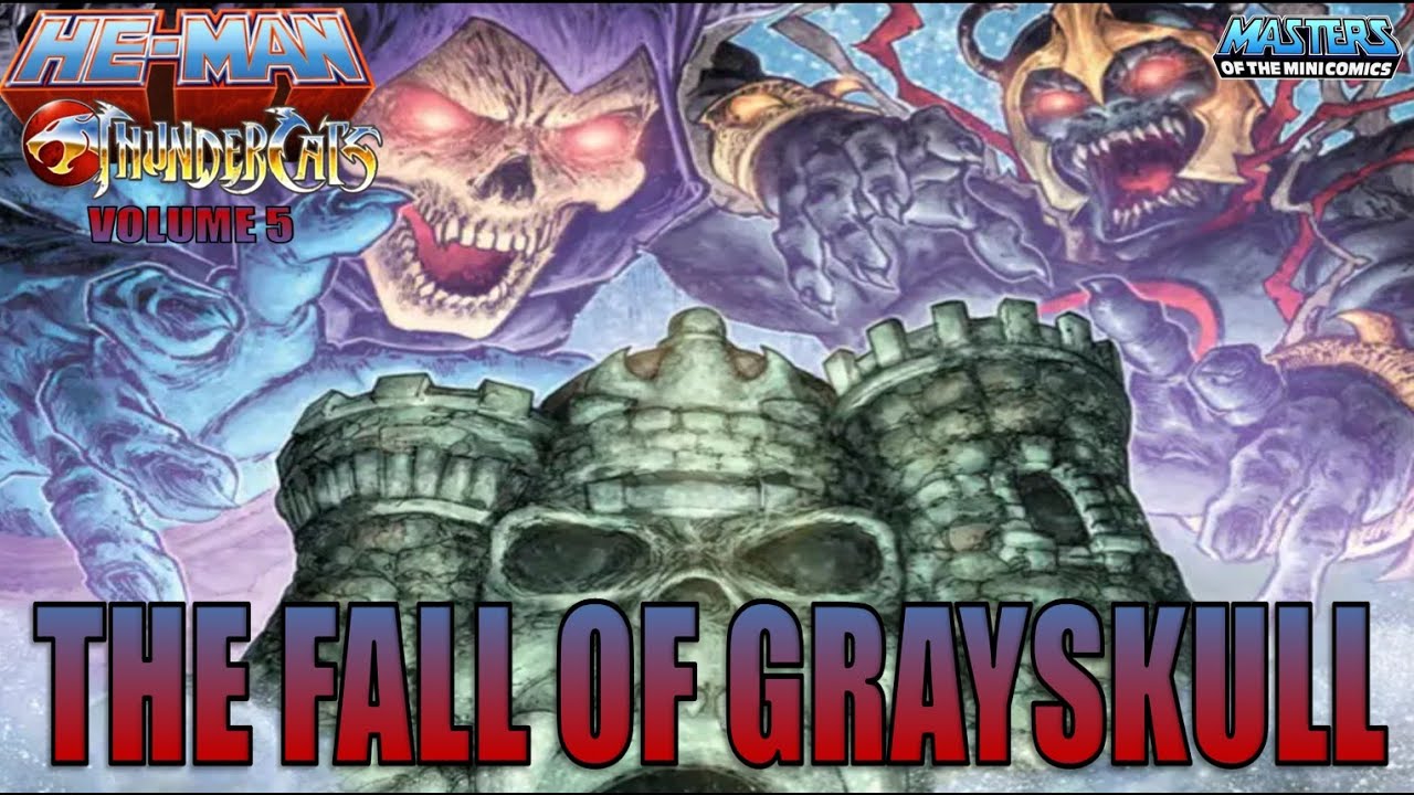 Кроссовер DC 2016 года TCs/He-Man – том 5 «Падение Грейскалла», подан в стиле нового мультфильма ...