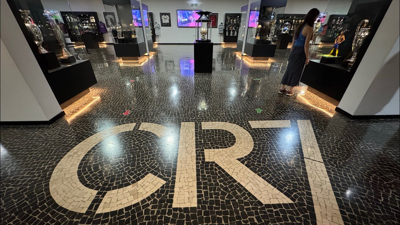 Walking through Cristiano Ronaldo museum at 🇵🇹Madeira