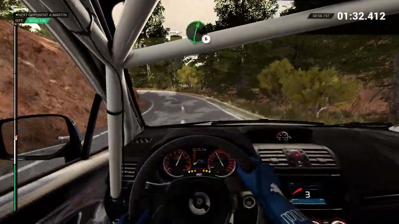 DIRT 4 Restart Subaru Driver view