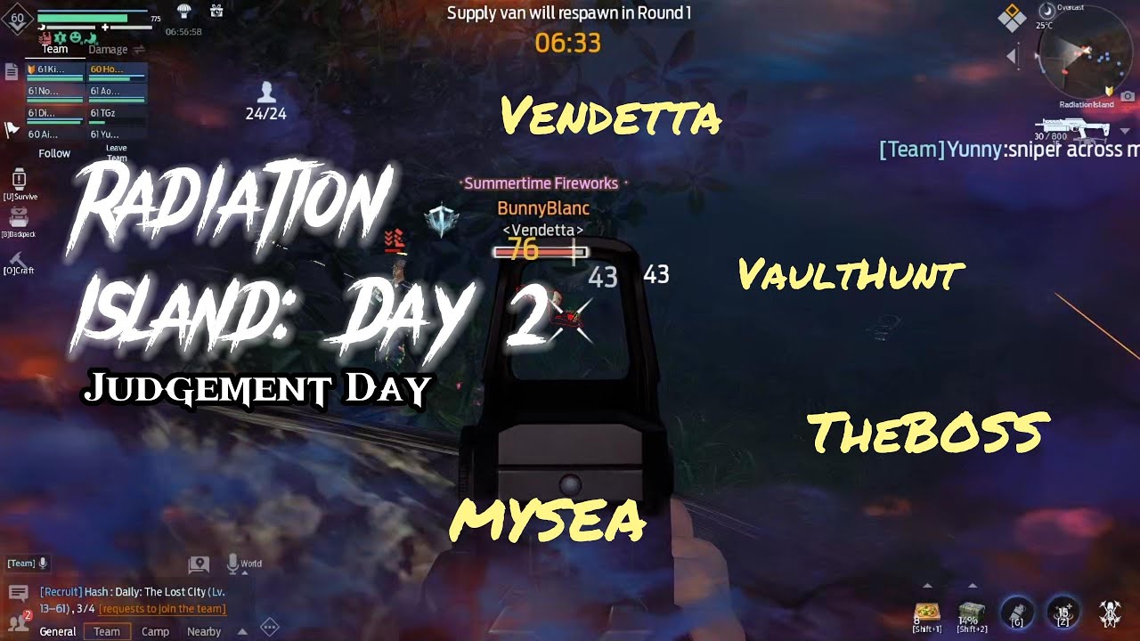 [Undawn] Radiation Island : Road to Glory WAR ( TheBOSS , MYSEA, VaultHunt, Vendetta )