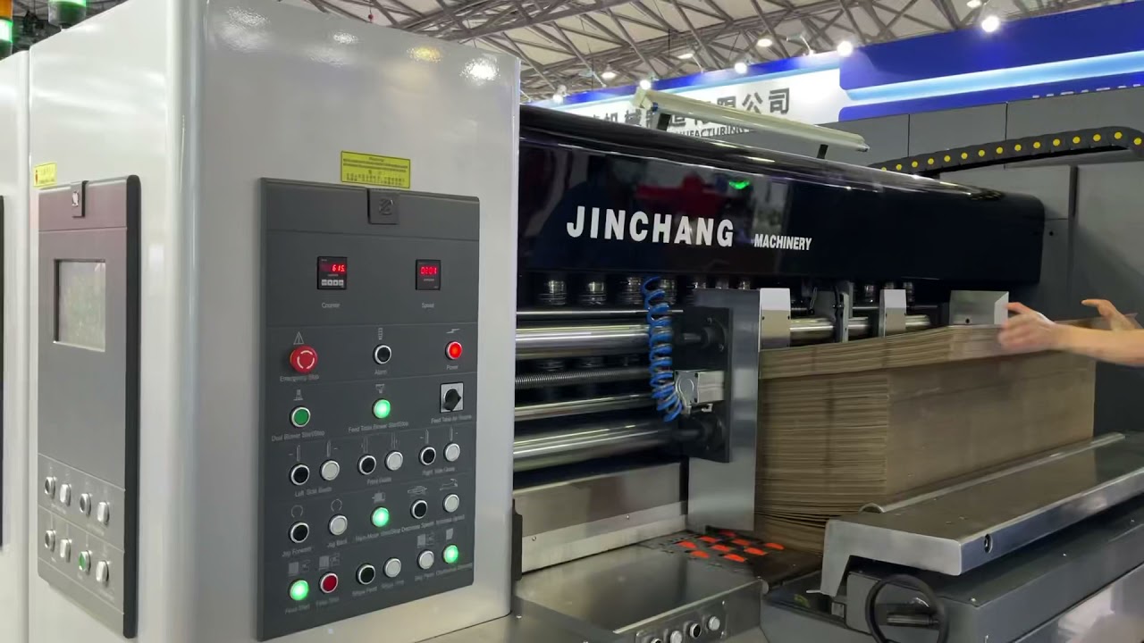Flexo Printing slotting Folding Gluing machine