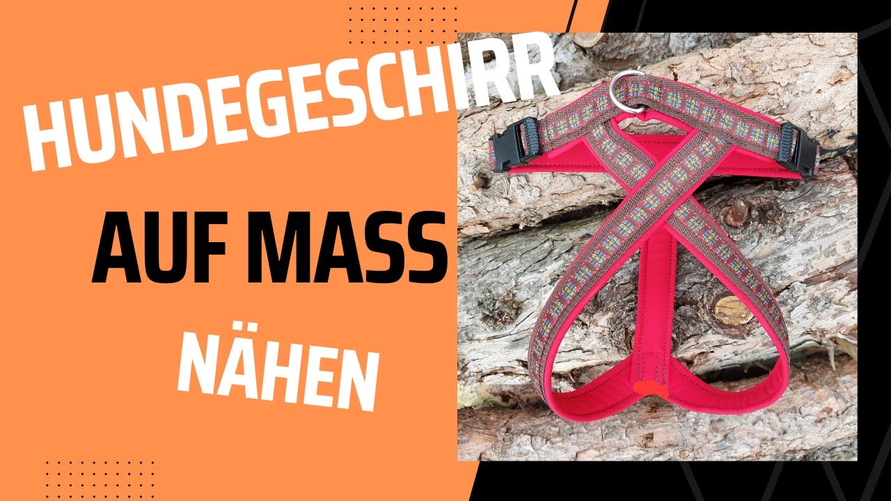 Hundegeschirr auf Maß nähen, Führgeschirr Hund nähen, DIY Hundegeschirr