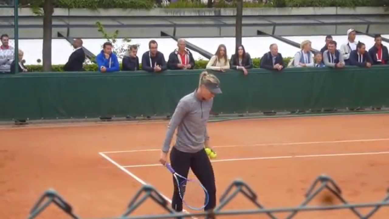 Maria Sharapova Practice #RG2015