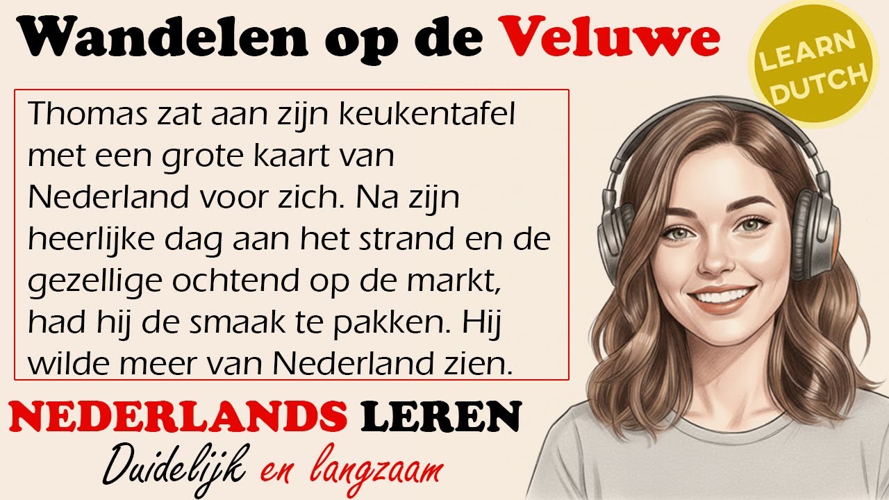 Nederlands leren: Wandelen op de Veluwe 🌲 | Luisteren & Begrijpen (B1) #nederlandsleren