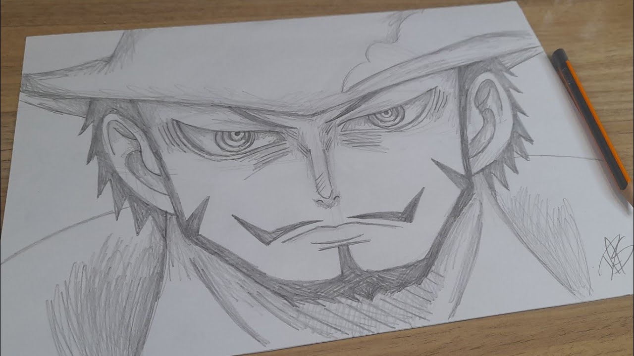 FACIL DE DESENHAR COMO DESENHAR O MIHAWK DE ONE PIECE