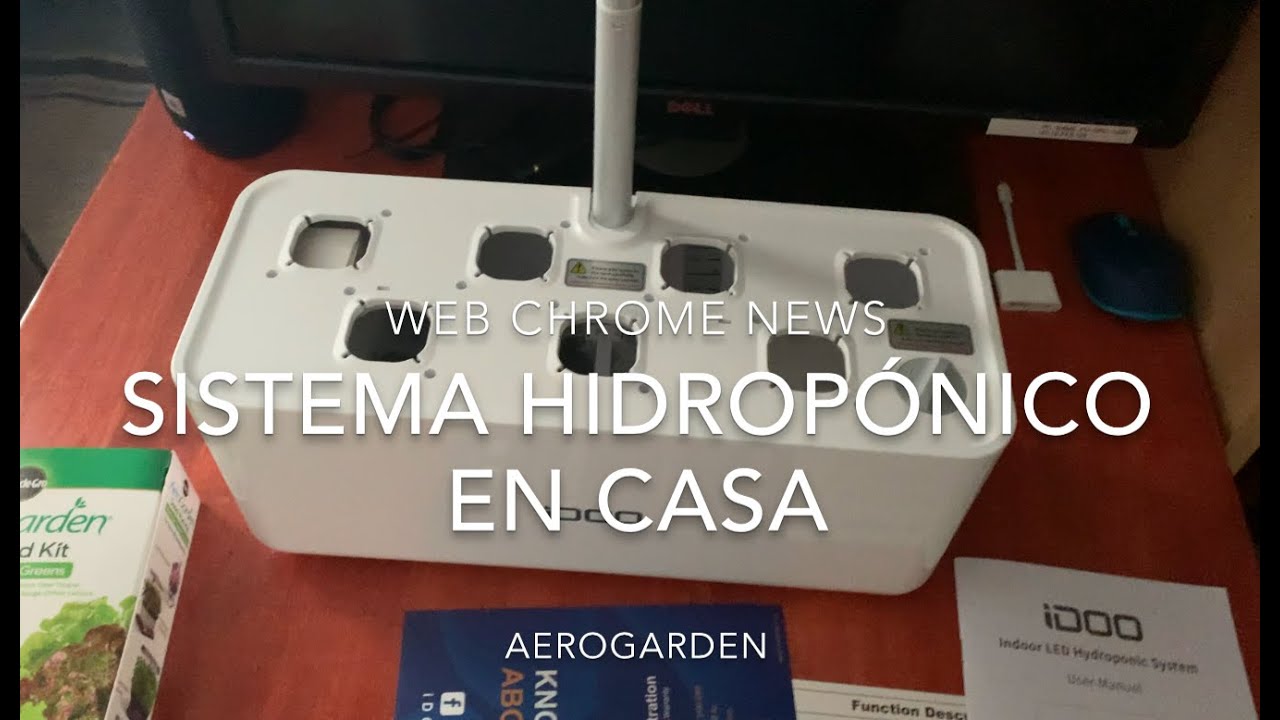 Cosechar mix de ensalada en 22 dias aerogarden-Idoo system.
