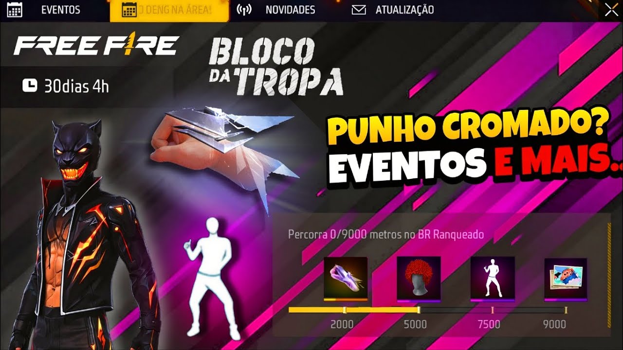 CORRE!! TODOS VÃO PODER PEGAR ESSE PUNHO? 2° EMOTE GRÁTIS, ANGELICAL VERMELHA - NOVIDADES FREE FIRE