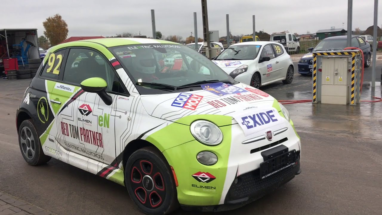 Fiat 500e RallyCross Słomczyn 2020