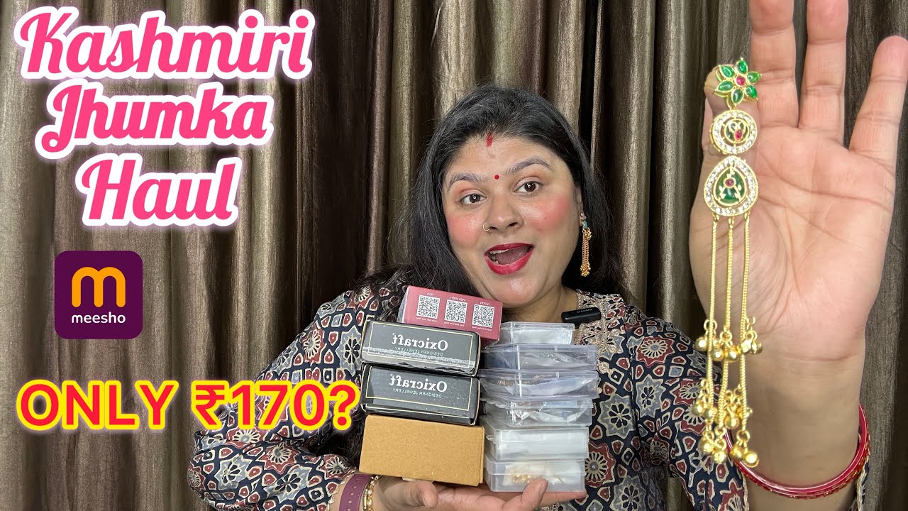 ₹170 Me Kashmiri Jhumka? 😱 Meesho Haul | Honest Review & Quality Check