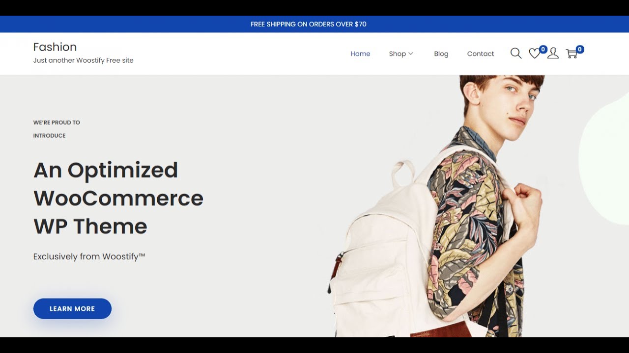 Woostify - Theme Wordpress bán hàng miễn phí cho shop thời trang