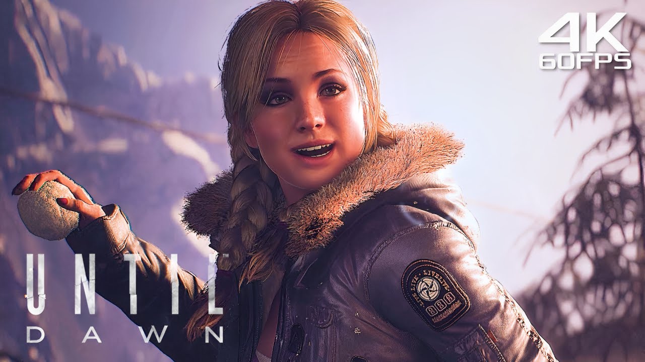 Jess and Mike Kiss Scene Until Dawn | 4K60FPS