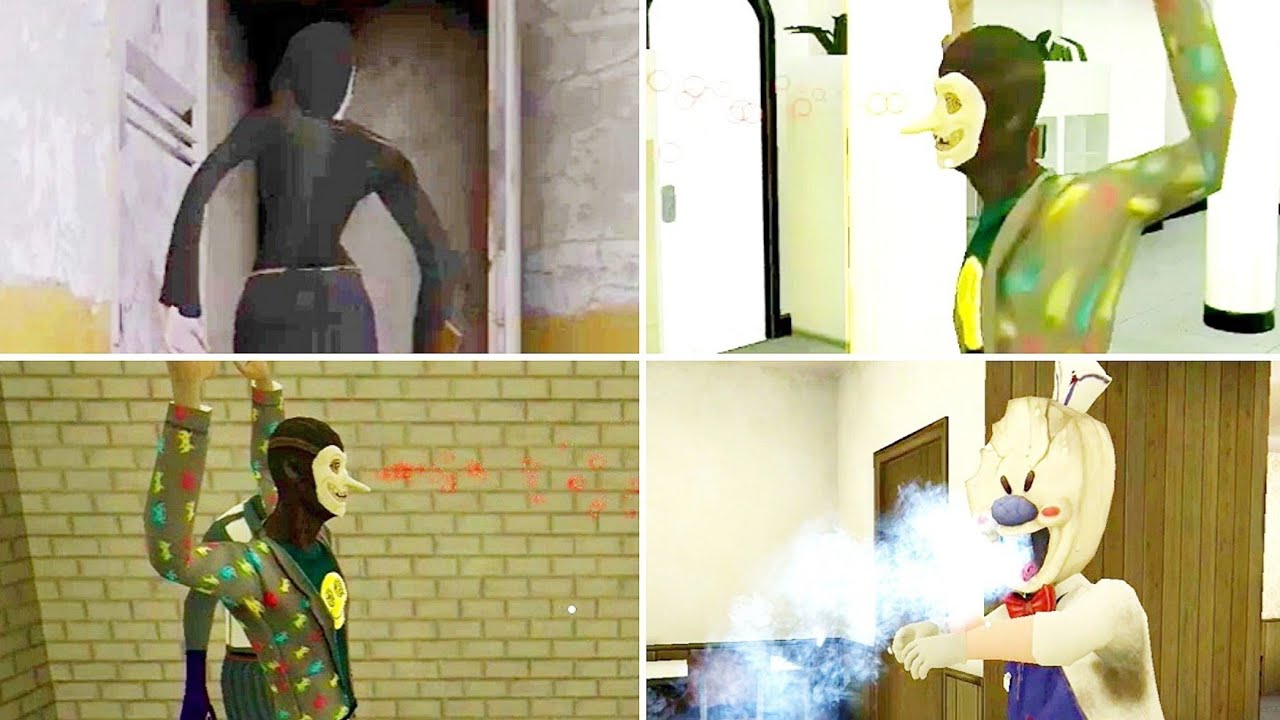 How To See Yourself | Evil Nun Vs Smiling X Corp Vs Smiling X Corp 2 Vs Ice Scream 3