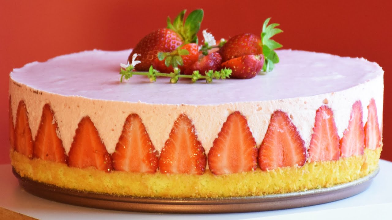 FRAISIER - BOLO MOUSSE DE MORANGO | BOLOS BAFÔNICOS