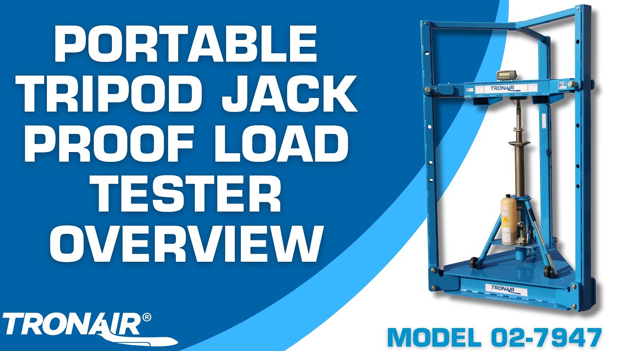 Tronair Portable Tripod Jack Proof Load Tester Overview - Model 02-7947