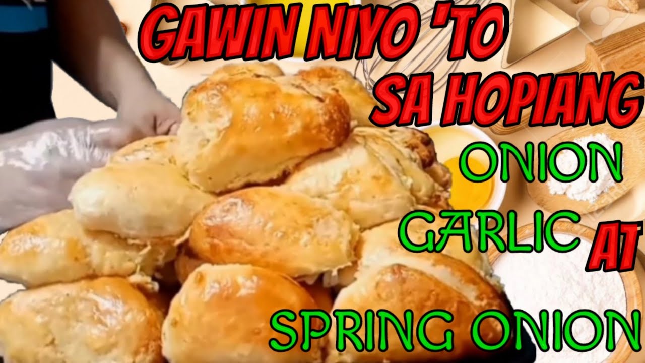 Hopia Bread Recipe | Onion, Garlic w/ Spring Onion